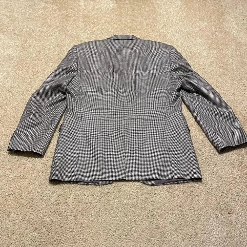Lauren Ralph Lauren Blazer Mens 42R Houndstooth Sport Coat Classic Suit Jacket